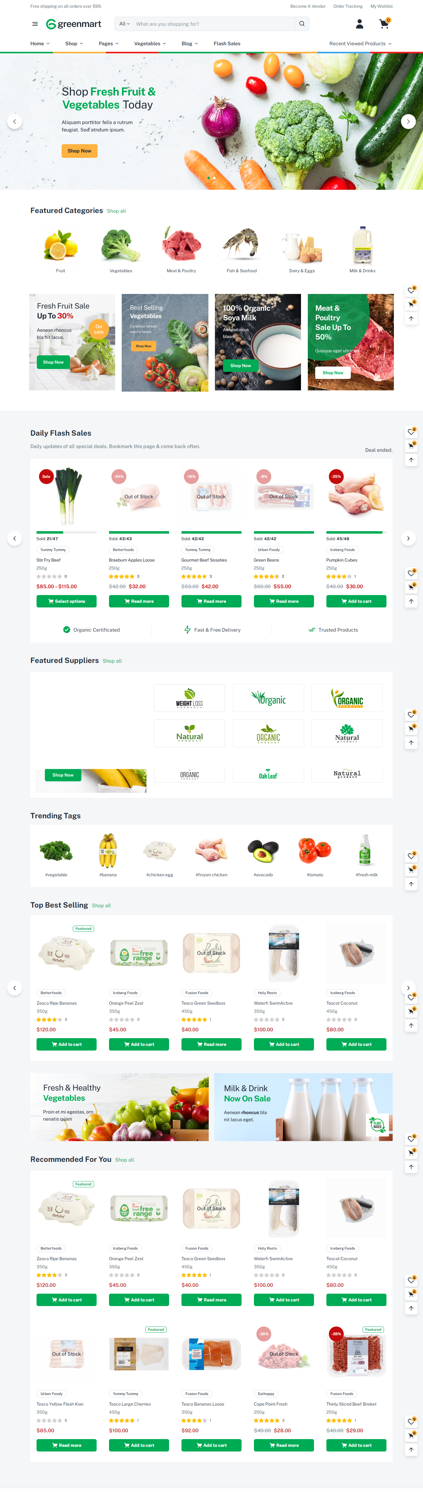 grocery website home - WebMong