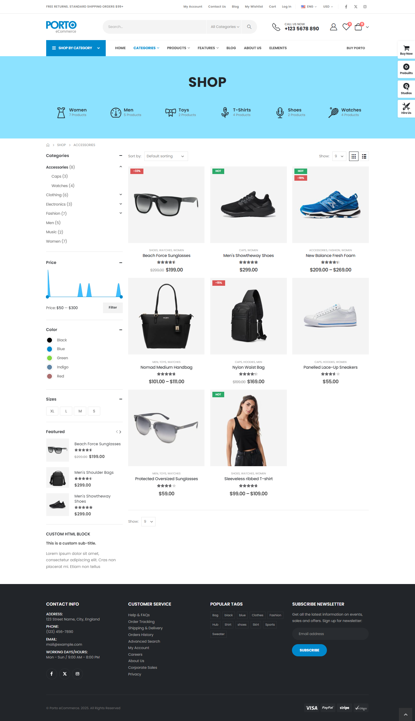 shop page - WebMong